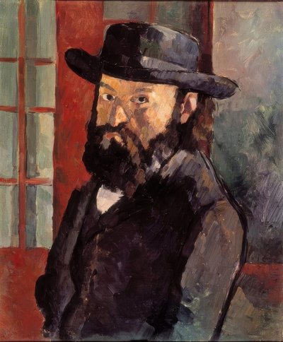 Portrait of Cézanne with Felt Hat by Paul Cézanne
